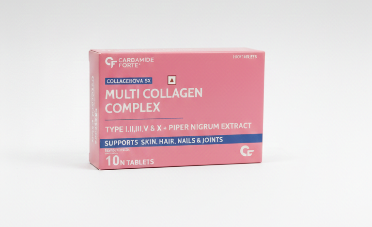 Collagen | Multi Collagen Supplements - Collagenova 5x - Supports Skin, Hair, Nails &amp; Joints - Carbamide Forte - 10 Tablets