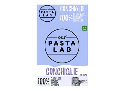 Pasta | Conchiglie Pasta – Bronze Cut – Vegan, No Maida &amp; No Added Preservatives – Our Pasta Lab – 250gm