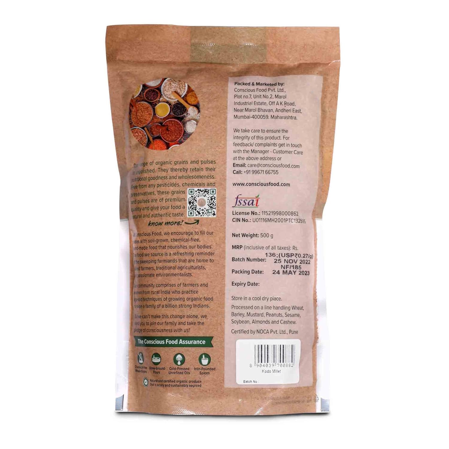 Kodo Millet | Organic - Conscious Food - 500gm