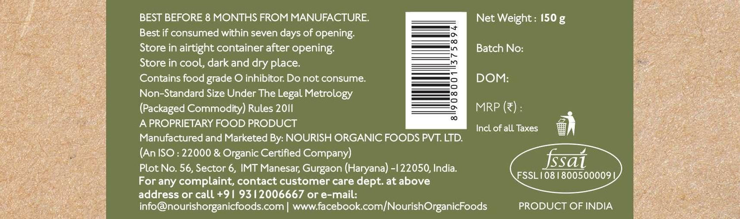 Cookies | Almond Buckwheat - Gluten Free, High Protein, Rich In Fiber, Fat Free &amp;amp; Lactose Free - Nourish Organic - 120gm