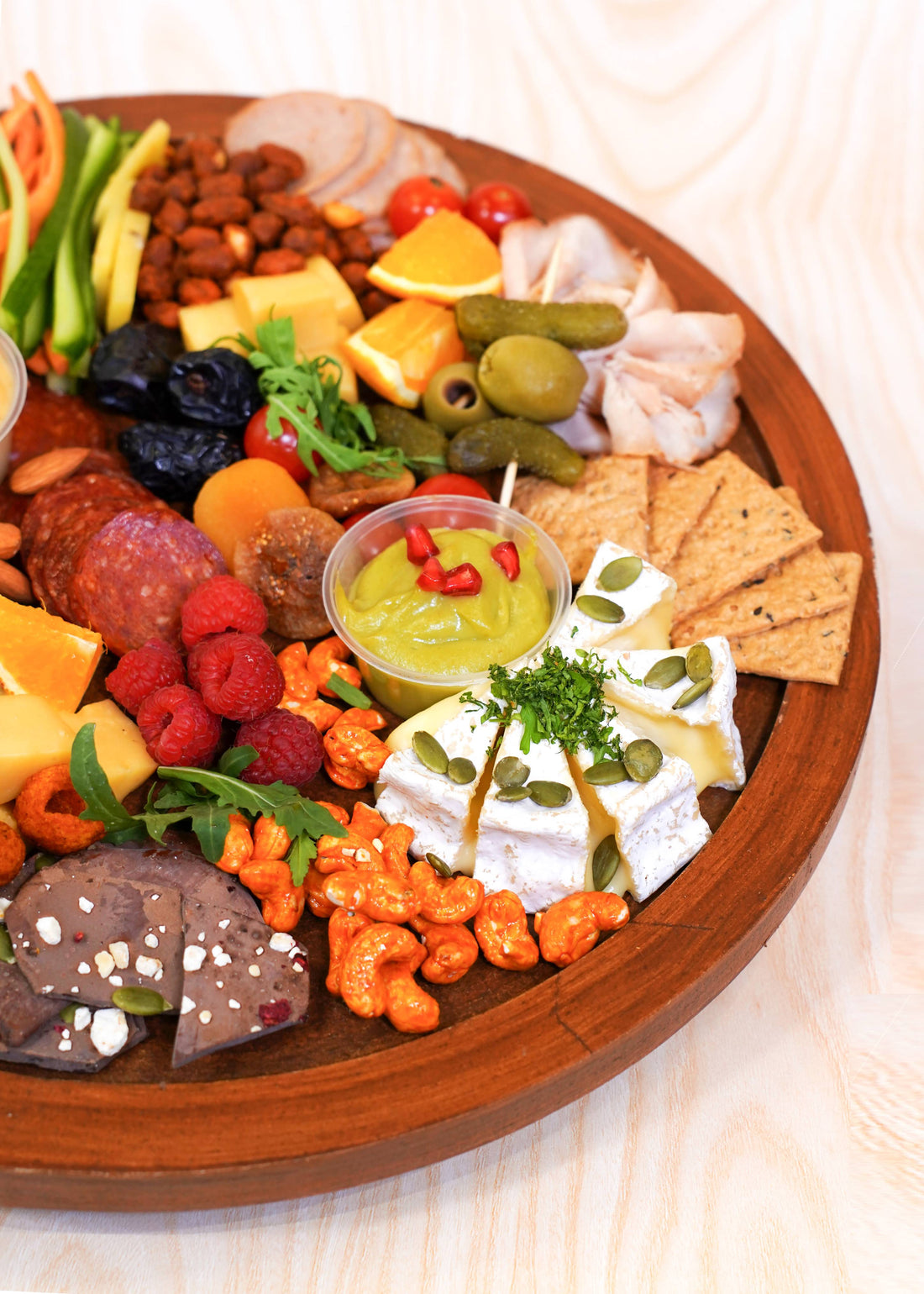 Charcuterie Grazing Board - Non Veg - Fresh - Made with Organic Ingredients - Good for 6 to 8 People