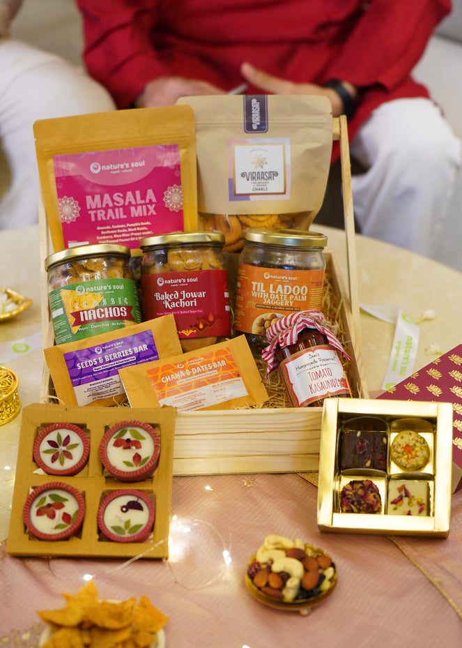 Diwali Hamper | Divine Snacking Delight - No Palm Oil &amp; No Refined Sugar - Guilt Free Snacking - 10 Products