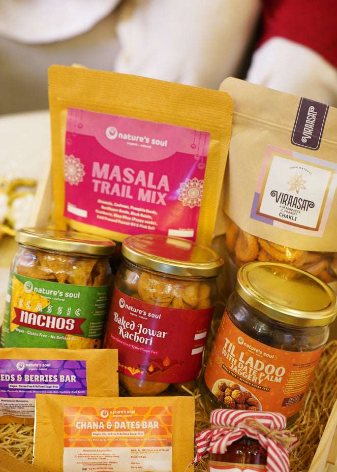 Diwali Hamper | Divine Snacking Delight - No Palm Oil &amp; No Refined Sugar - Guilt Free Snacking - 10 Products