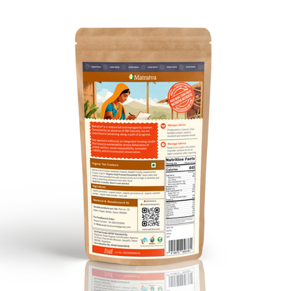 Crackers | Nut Crackers - Organic - No Added Preservatives, Color &amp; No Added Soda - Matratva - 250gm