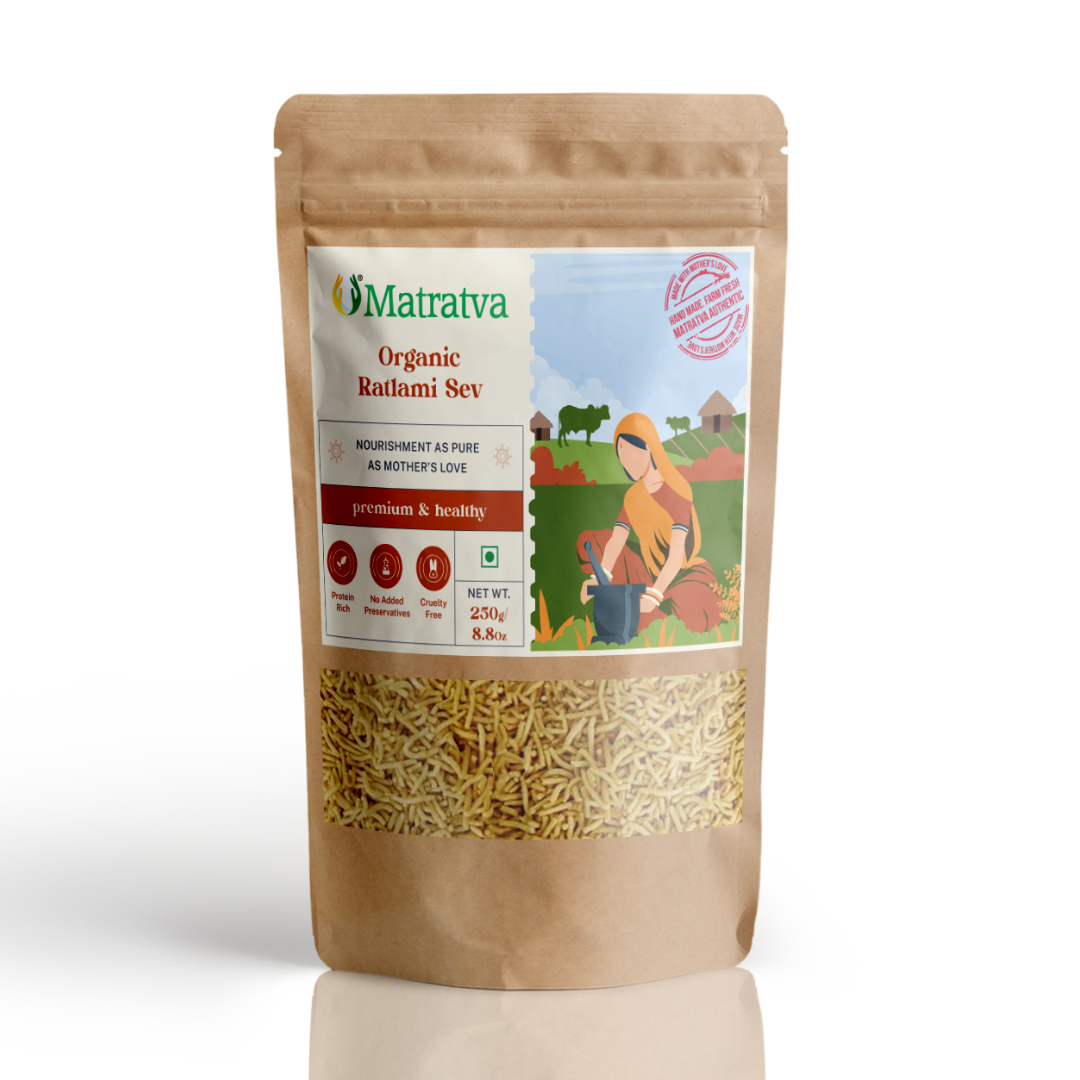 Moringa Namkeen | Organic – No Colour, No Soda &amp;amp; Preservatives Free – Matratva - 250gm