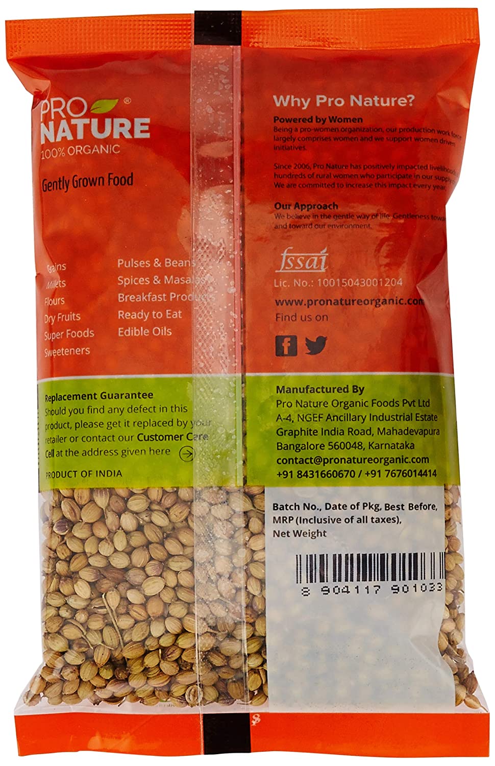 Coriander Whole – Pro Nature – 100gm
