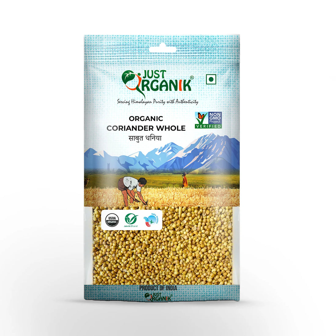 Coriander Whole - Just Organik - 250gm