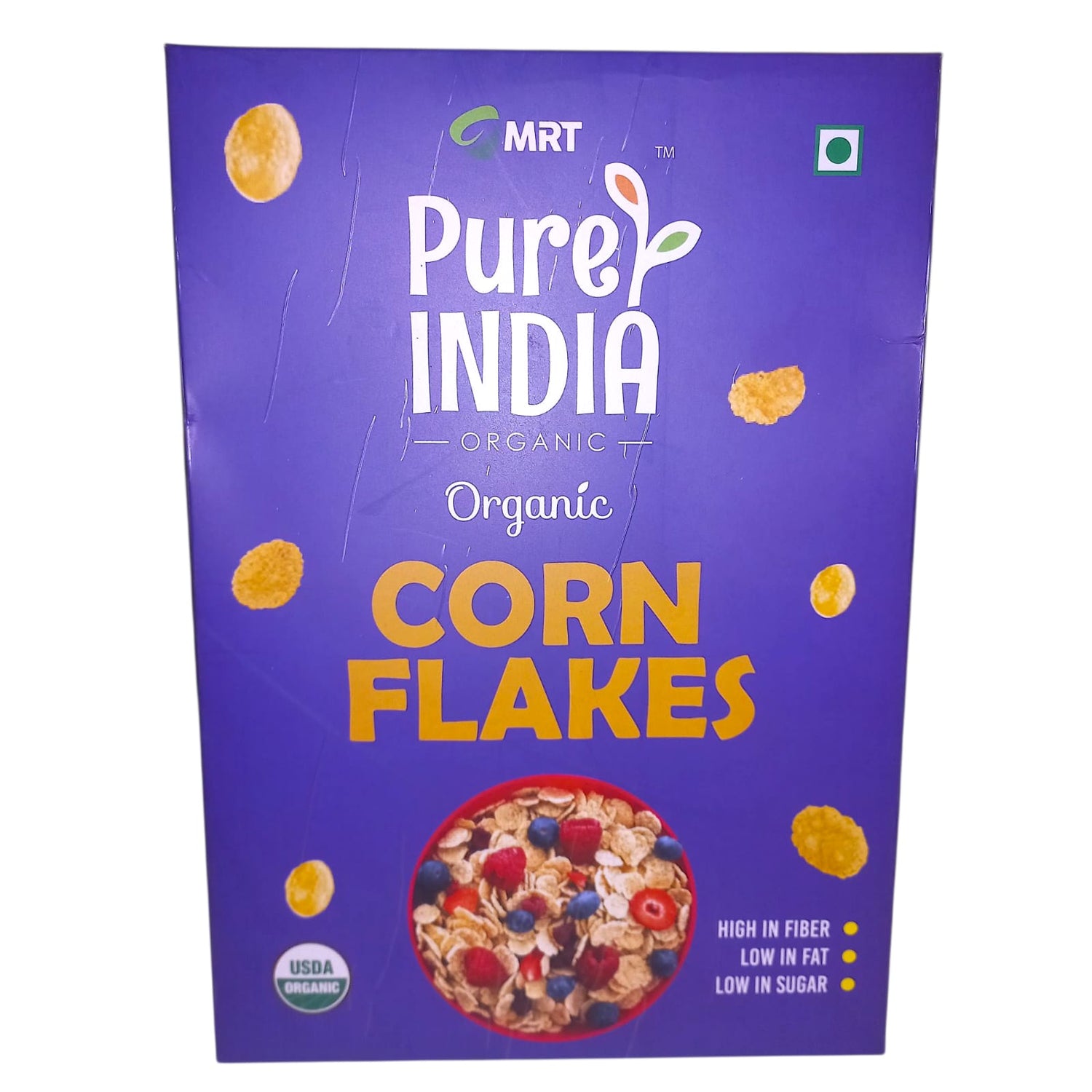 Corn Flakes –  Low In Sugar &amp; High In Fiber - MRT Organics – 500gm