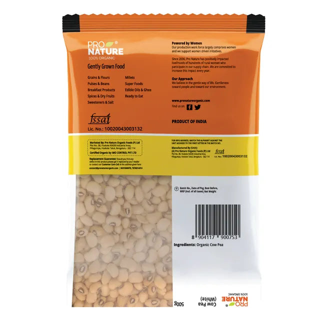 Cow Pea | White - Pro Nature - 500gm