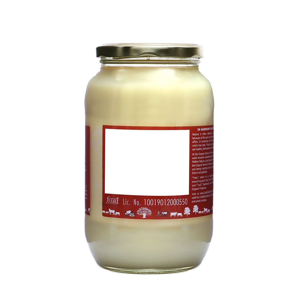Ghee | Organic Cow Ghee - Just Organik - 1000ml