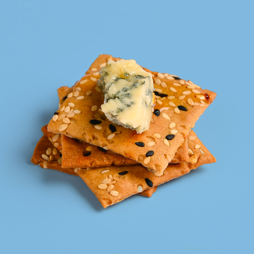 Crackers | Hot Honey &amp; Sesame Crackers-Sweet-Spicy Crunch , Baked Cracker -No Preservatives– Vivanda– 125gm