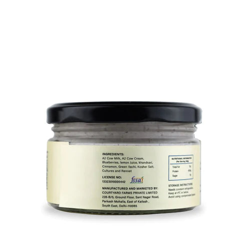 Cream Cheese | Blueberry (Made From A2 Milk) – Natural – Free Range – No Added Sugar &amp;amp; Preservatives Free – Highland Farms – 200gm