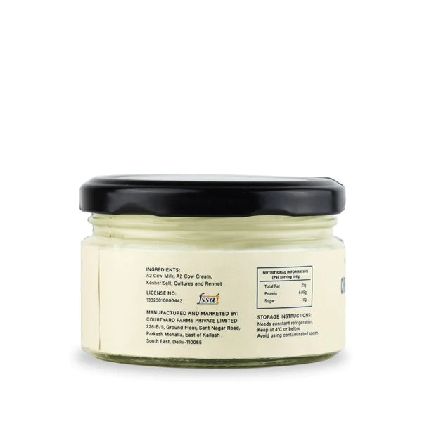 Cream Cheese | French Style (Made With A2 Milk) - Natural - Free Range - No Added Sugar & Preservatives Free - Highland Farms - 200gm