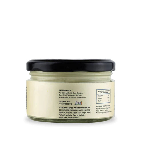 Cream Cheese | Sun Dried Tomatoes (Made From A2 Milk) - Natural – Free Range - No Added Sugar &amp;amp; Preservatives Free – Highland Farms – 200gm