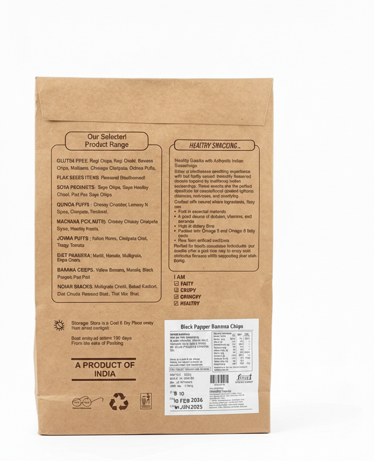 Chips | Crispy Yellow Banana Chips-Vegan, Gluten Free- Zero Cholesterol - No Trans Fat - No Preservative - Healthy Delicacy-220gm