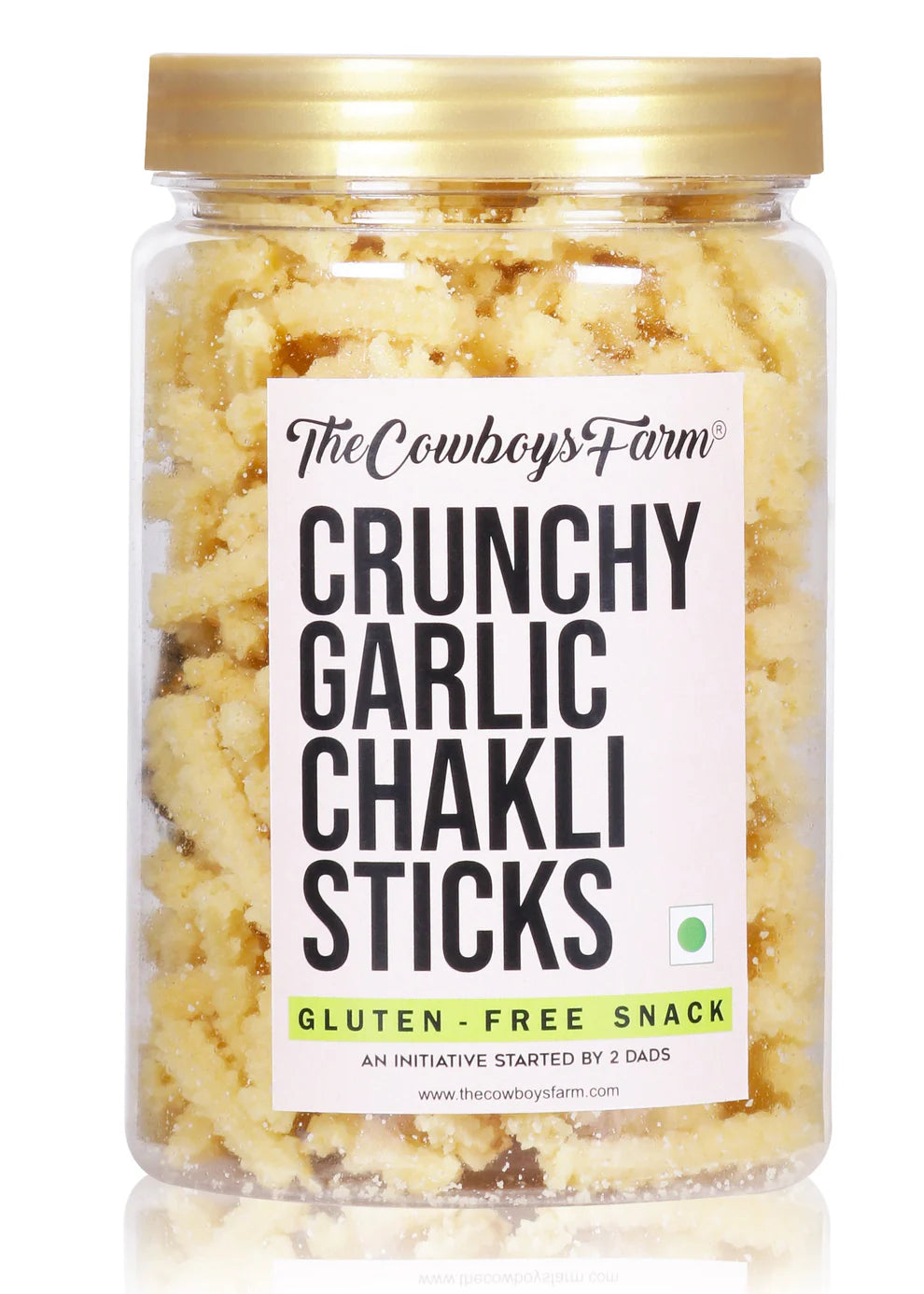 Chakli | Crunchy Garlic Chakli Sticks - Gluten Free, No Palm Oil &amp; No Added Preservatives – The Cow Boys Farm – 200gm