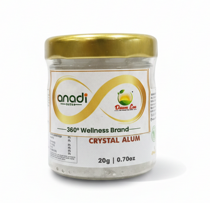 Alum | Crystal Alum -  Fitkari Red Alum Powder - Vegan, Water Purification, Skin Healing Adn Rejuvenation, Canker Sore Treatment &amp; Pure Phitkari (Sphatika) - Anadi Sutra - Dawn Lee - 20gm