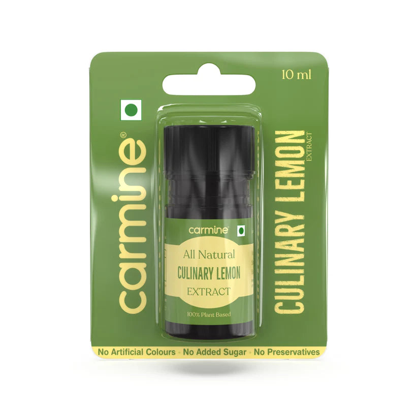 Culinary Lemon Extract | All Natural – Vegan, Gluten Free, Alcohol Free, No added Sugar & No Artificial Ingredients – Carmine County – 10ml