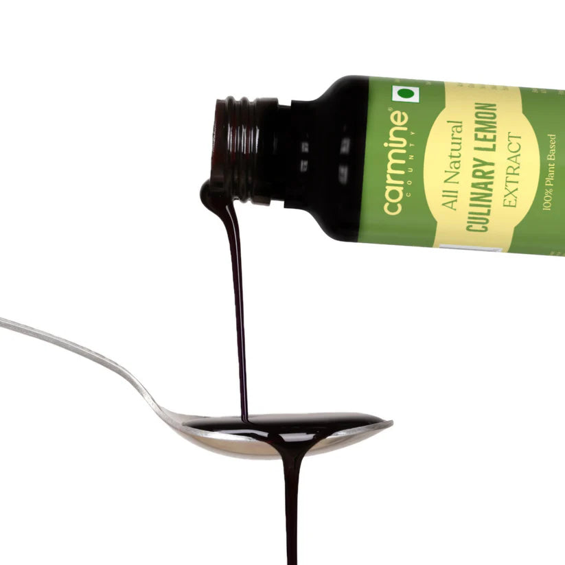 Culinary Lemon Extract | All Natural – Vegan, Gluten Free, Alcohol Free, No added Sugar & No Artificial Ingredients – Carmine County – 10ml