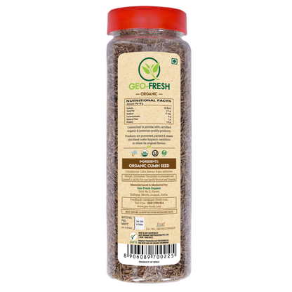 Cumin Whole | USDA Organic - Geo-Fresh - 180gm