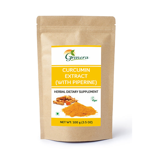 Curcumin with Piperine Extract Powder - Grenera - 100gm