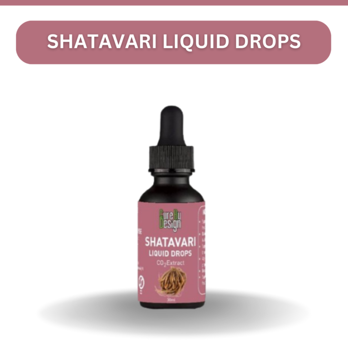 Liquid Drops | Shatavari Liquid Drops ( Co2 Extract )-Dietary Supplement, Harmone Balancer, Reproductive Nourishment- Cure By Design - 30ml