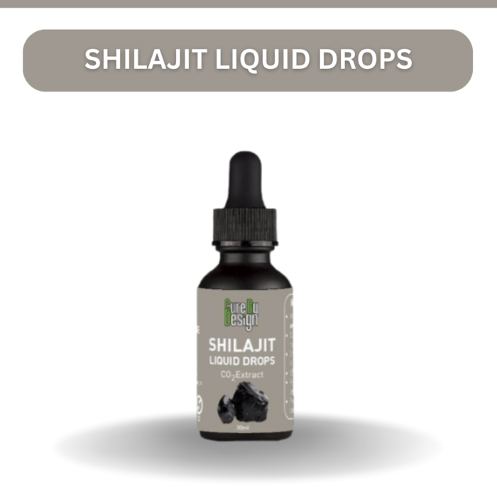Shilajit Liquid Drops (CO2 Extract) -Dietary Supplement -Unleash Your Potential- Cure By Design - 30ml