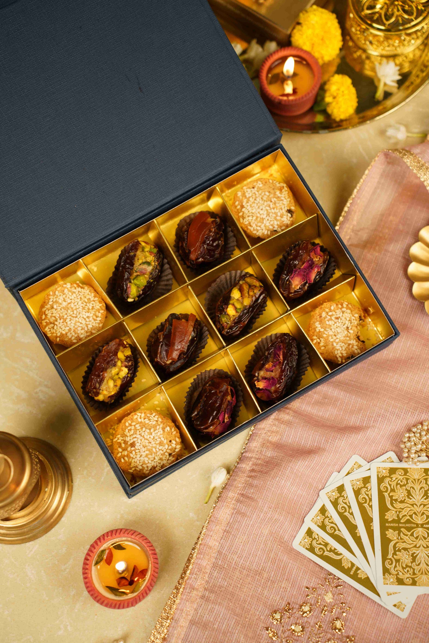 Date Oasis - Vegan, Gluten Free &amp; Refined Sugar Free - Box of 12
