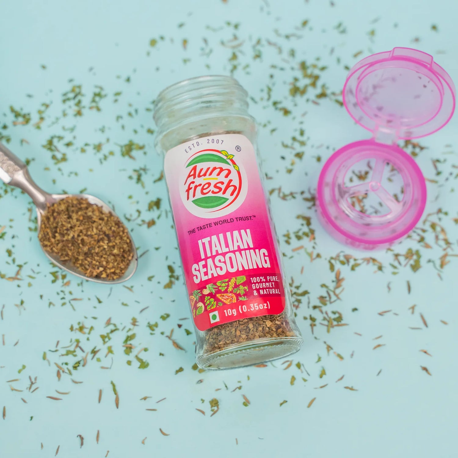 Seasoning | Italian Seasoning (Meat Rub)-No Additives, No Artificial Flavours &amp; Preservatives Free - 100% Pure &amp; Natural - Aum Fresh - 10gm