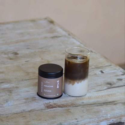 Hojicha - Roasted Japanese Green Tea Powder - Mezame - 40gm