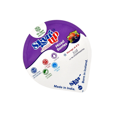 Yogurt | Mixed Berries (Made From A2 Milk) – Natural Sugar, 10.2gm Protein, Zero Preservatives, Fat Free &amp;amp; Lactose Free – Skyrrup – 100gm