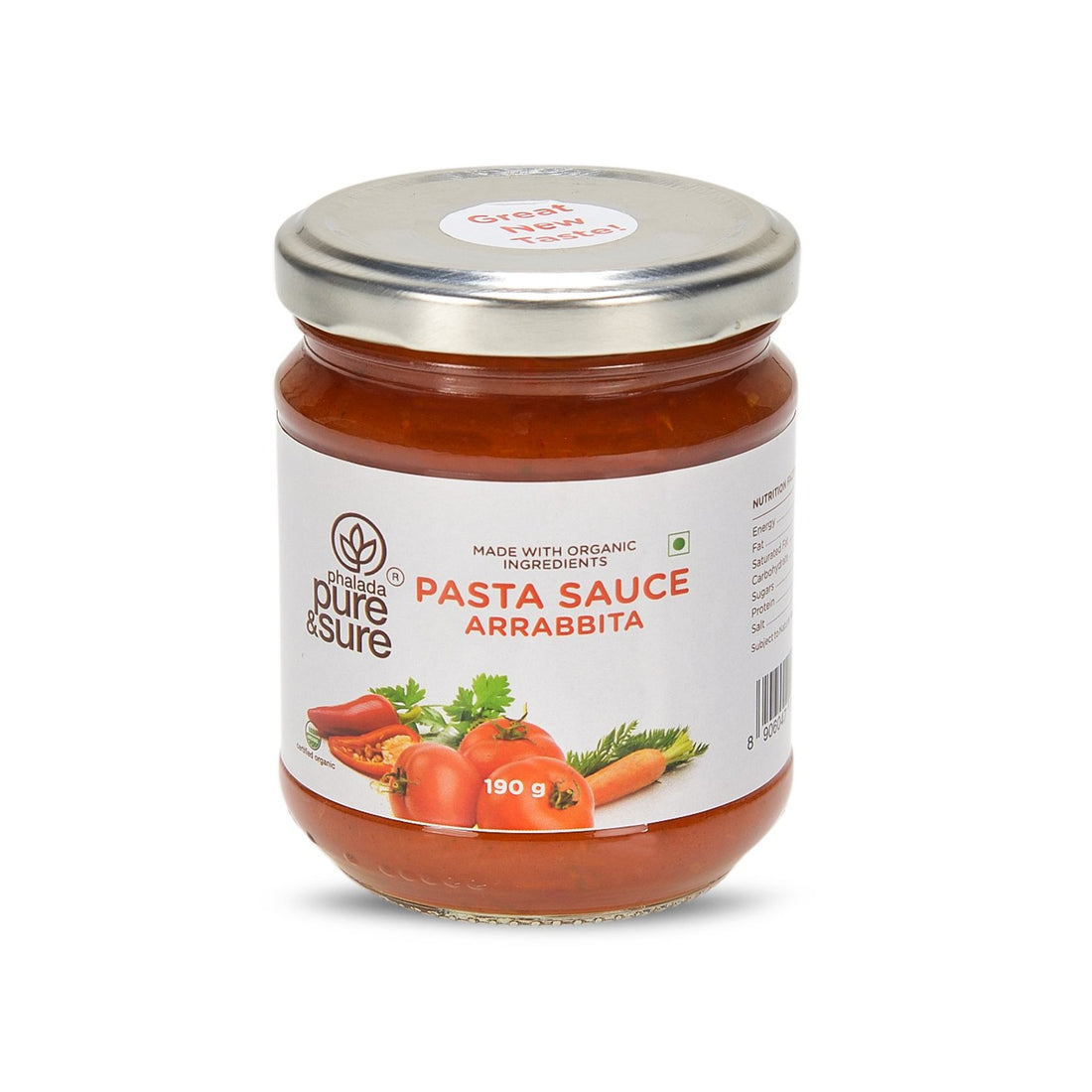 Arrabbiata Sauce - Pure And Sure - 190gm