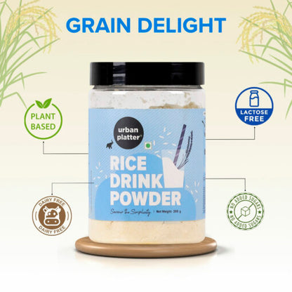 Rice Drink Powder | Ideal For Blending, Drinking, Cooking And Baking - Plant Based - Dairy Free, Lactose Free &amp; No Added Sugar - Urban Platter - 200gm
