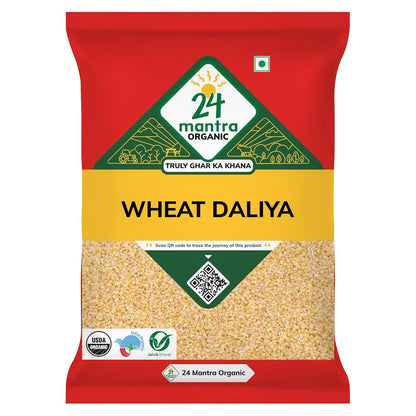 Daliya | Wheat Daliya – USDA Organic – 24 Mantra – 500gm
