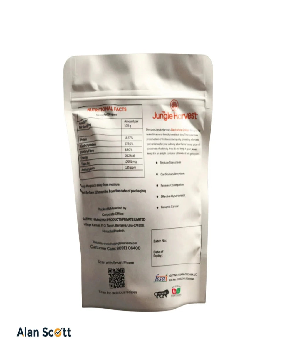 Daliya | Black Wheat Daliya -100% Natural &amp; Pure- Reduce Stress Level, Prevents Cancer - No Preservative ,No Additives, Authentic Flavour -Jungle Harvest - 500gm