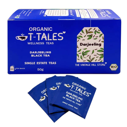Tea | Organic Darjeeling Black Tea - Organic - T-Tales - 25 Tea Bag