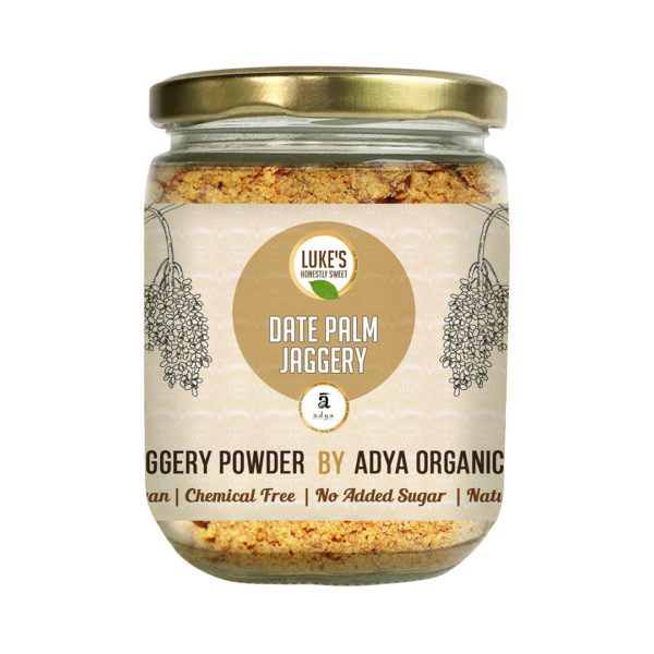 Jaggery | Date Palm Jaggery - Vegan &amp;amp; No Added Sugar - Adya Organics - 400gm