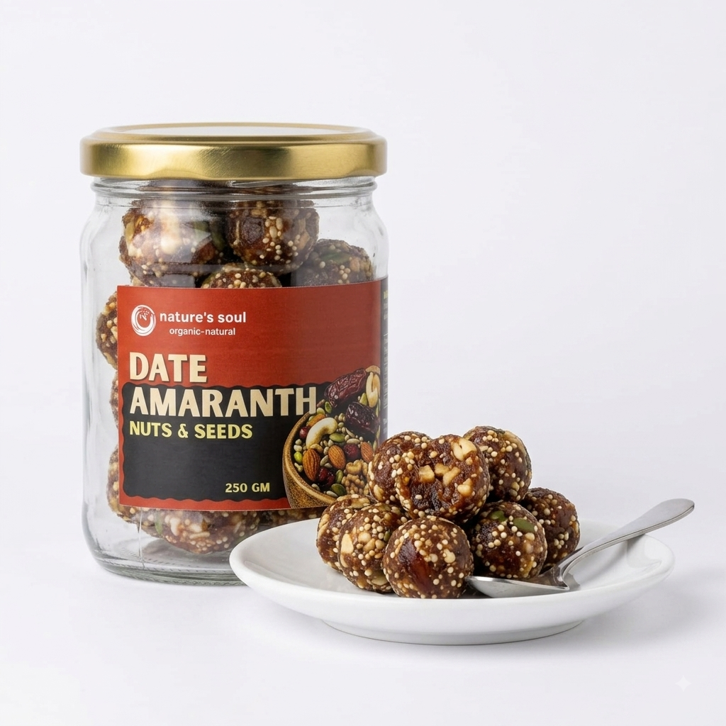 Ladoo | Date Amaranth Ladoo (Nut &amp; Seed) - Vegan, Gluten Free-No Preservatives – Nature&