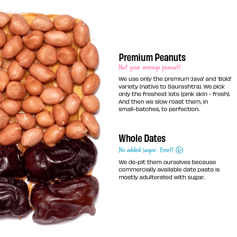 Peanut Butter | With Dates – Crunchy – No Added Sugar - The Whole Truth – 325gm
