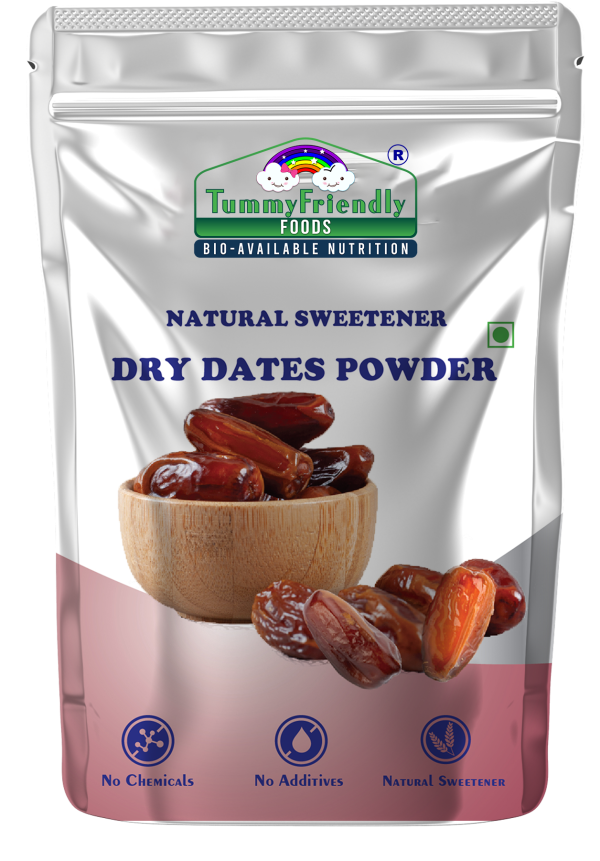 Dates Powder | Natural Sweetener – For Baby Food – USDA Organic – No Chemical, Additives &amp;amp; No Sweeteners – Tummy Friendly Foods – 200gm