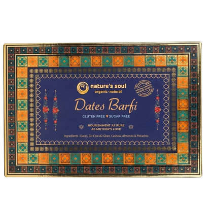 Burfi | Dates Barfi -Gluten Free - Made From 100% Natural Ingredients - No Preservatives &amp; Refined Sugar Free - Nature&