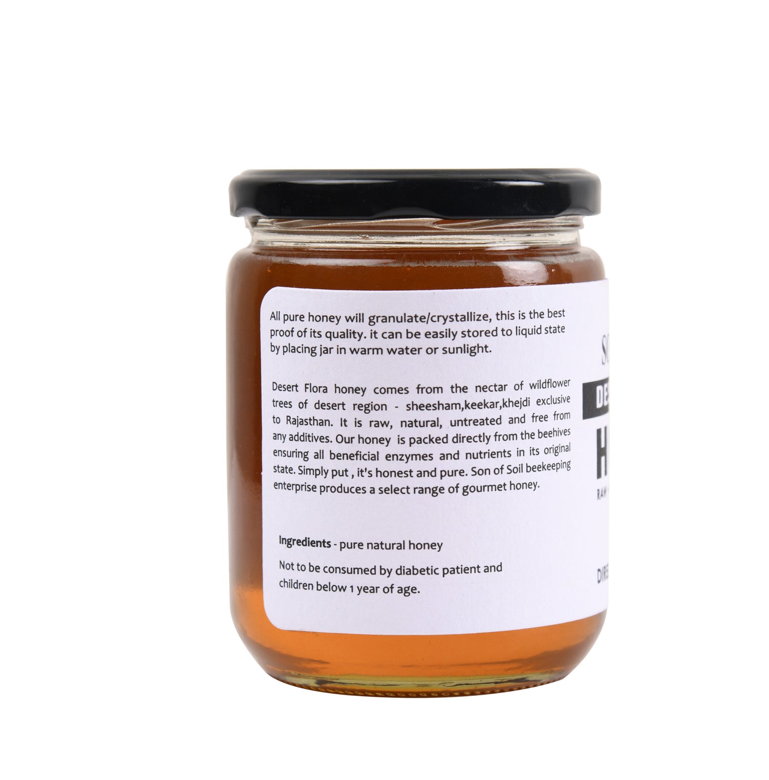Honey | Dessert Of Flora - Raw - Unheated - Unprocessed - Son Of Soil - 665gm