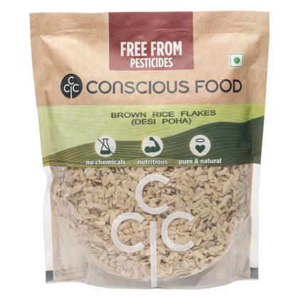 Brown Rice Flakes - Conscious Food - 500gm