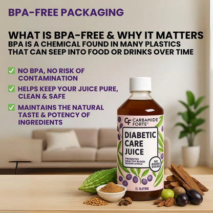 Diabetic Care Juice – Ayurvedic Heart &amp; Lipid-No Added Sugar-Carbamide Forte-1000ml