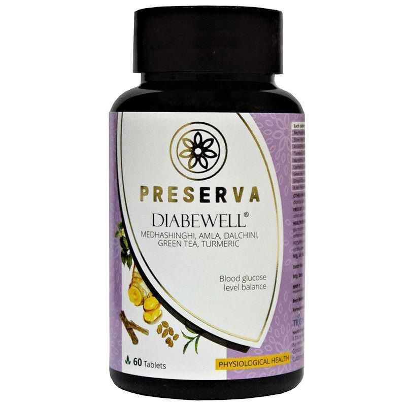 Diabewell - Balanced Blood Glucose Decreases Effects Diabetes - Preserva - 60 Tablets