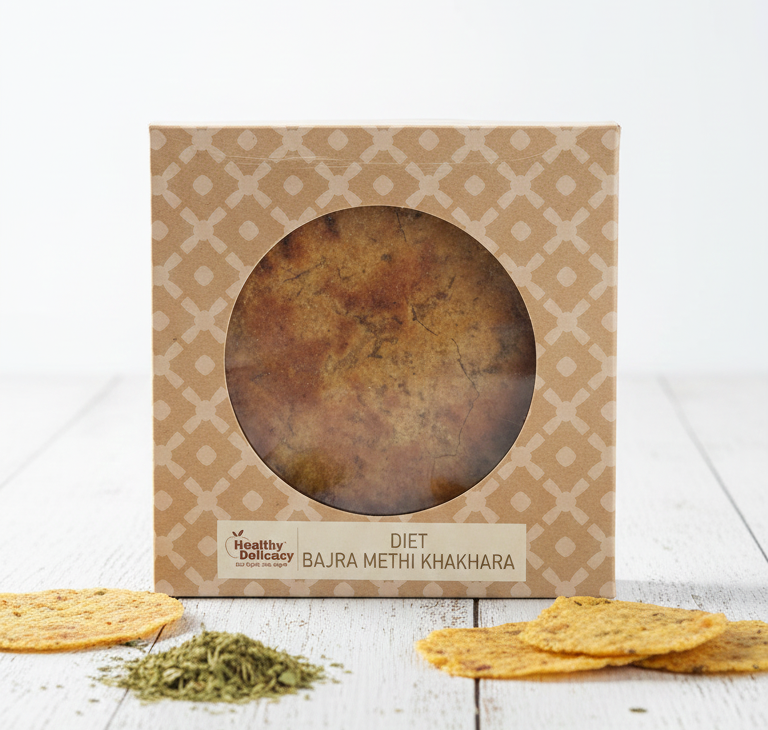 Khakhara | Diet Bajra Methi Khakhara –No Trans Fat - Healthy Delicacy – 150gm