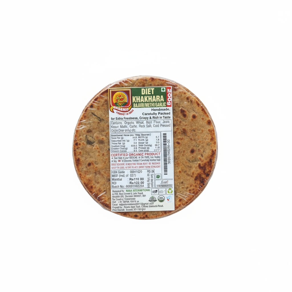 Khakhara | Diet Khakhara Bajari/Methi/Garlic – Baba Fresh – 200gm