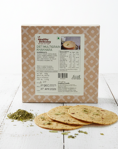 Khakhara | Diet Multigrain Khakhara –No Trans Fat, No Added Sugar - Healthy Delicacy – 150gm