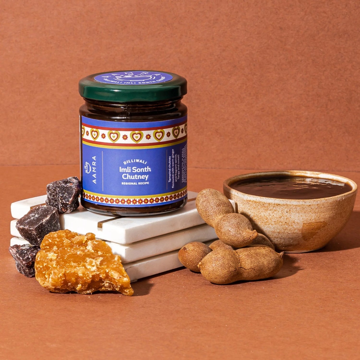 Chutney | Dilliwali Imli Sonth Chutney  - Handmade - Nepali - No Artificial Preservatives - Aamra - 210gm