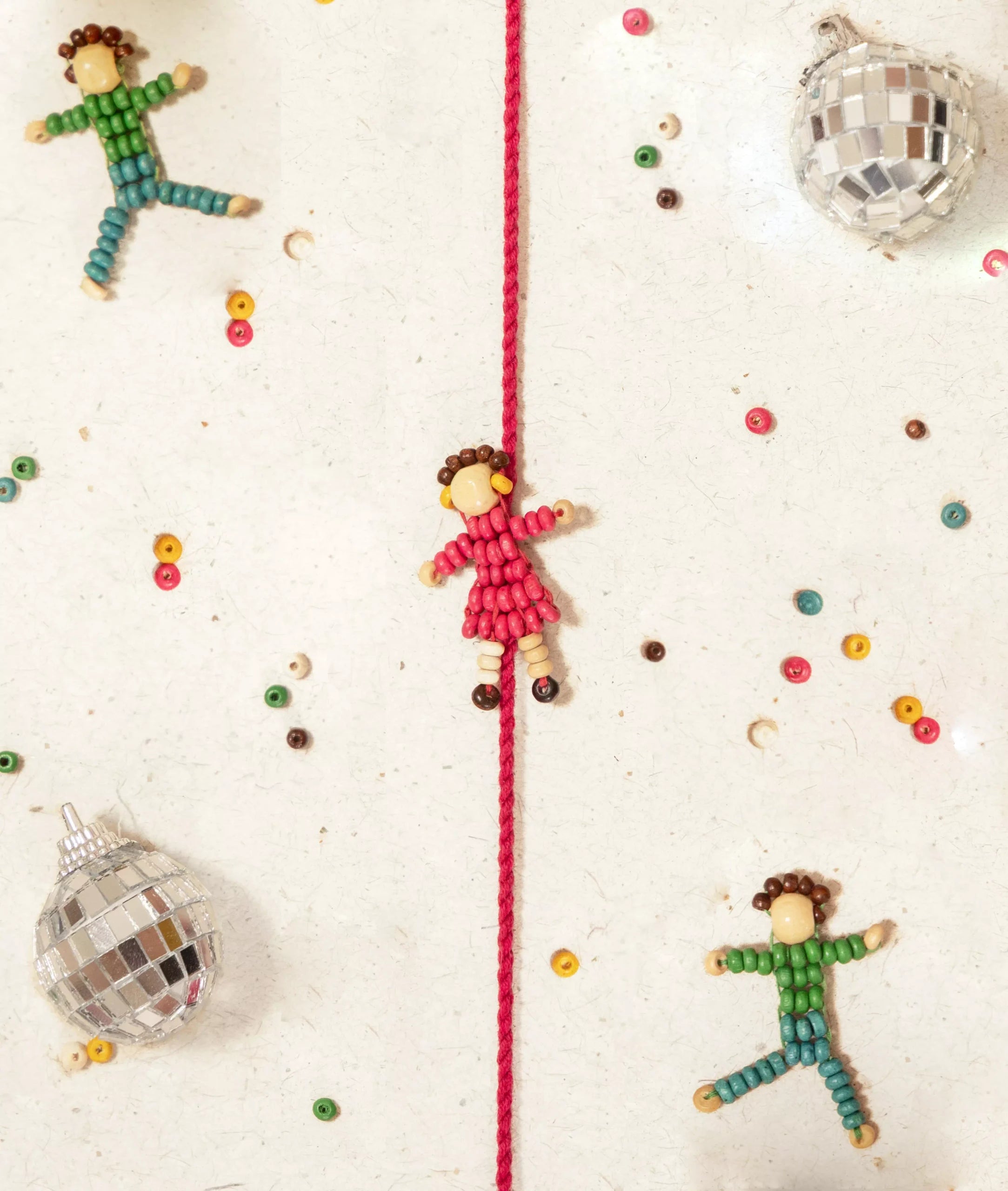 Rakhi | Disco Deewane - Girl Rakhi (Made From Cotton, Jute, Wooden beads &amp; With Pressed Flower Petals) – Handcrafted – Eco Friendly – Nature’s Soul - Single Piece